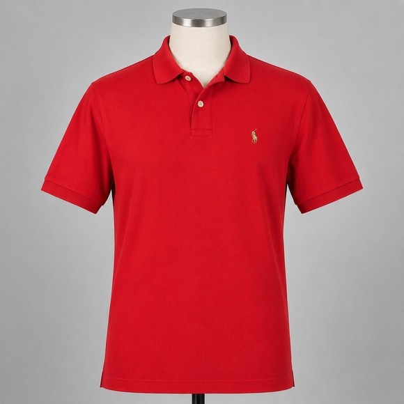 Polo Ralph Lauren Other - Polo Ralph Lauren Polo Shirt Mens XL Red Excellent Classic Fit Short Sleeve Logo